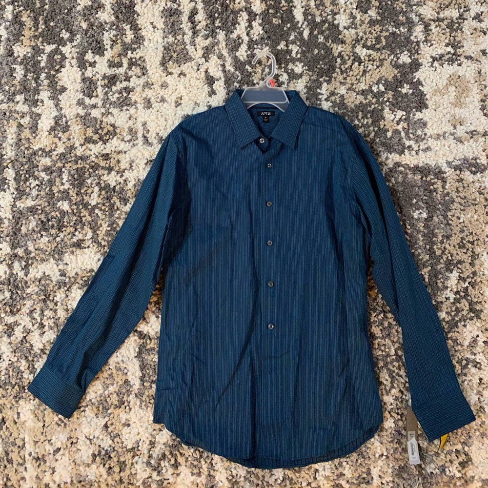 APT9 Luxury Long Sleeve Casual Button Down Shirt